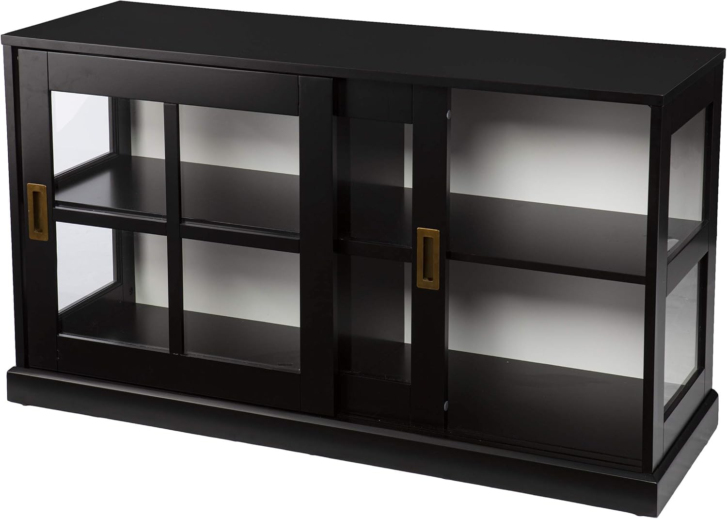 SEI Furniture Byward Curio Cabinet, Black