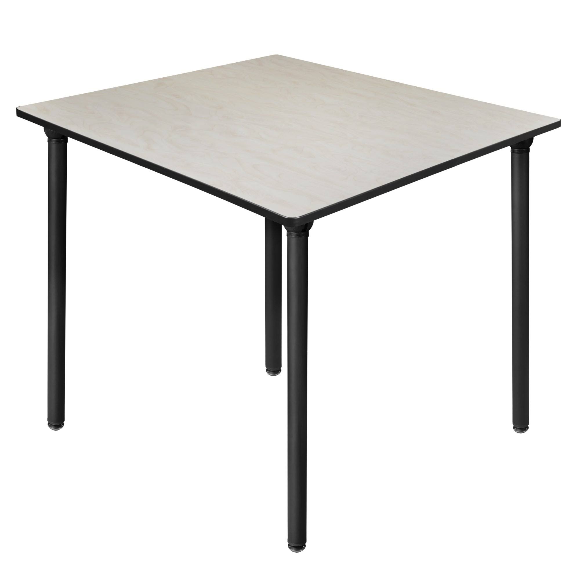 Regency Kee 48x22 Square Folding Breakroom Table- Maple/ Black