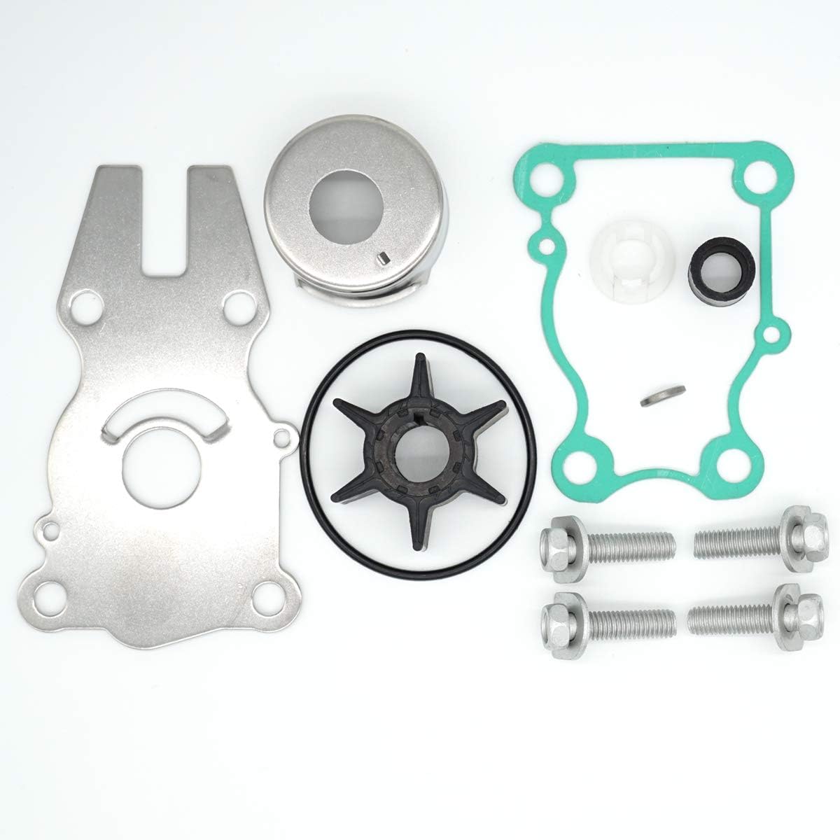 New Water Pump Impeller Repair Kit Replaces Yamaha F40 F50 F60HP Outboard 63D-W0078-01-00