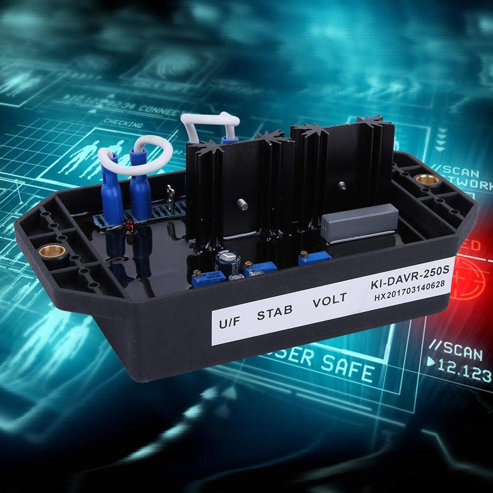 Voltage Regulator for Generator, KI-DAVR-250S AVR Generator Voltage Controller Automatic Voltage Regulator Single Phase Generator Spare Parts Pack of 2
