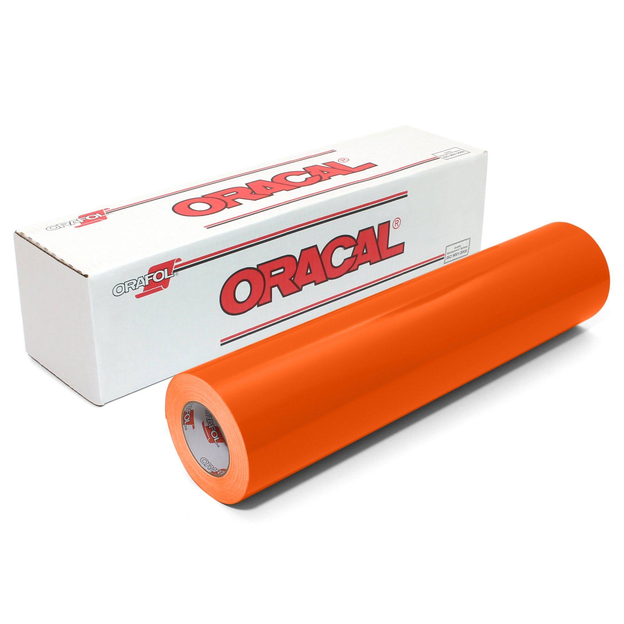 Oracal 651 Glossy Vinyl Rolls - Orange, 12 Inches x 150 Foot