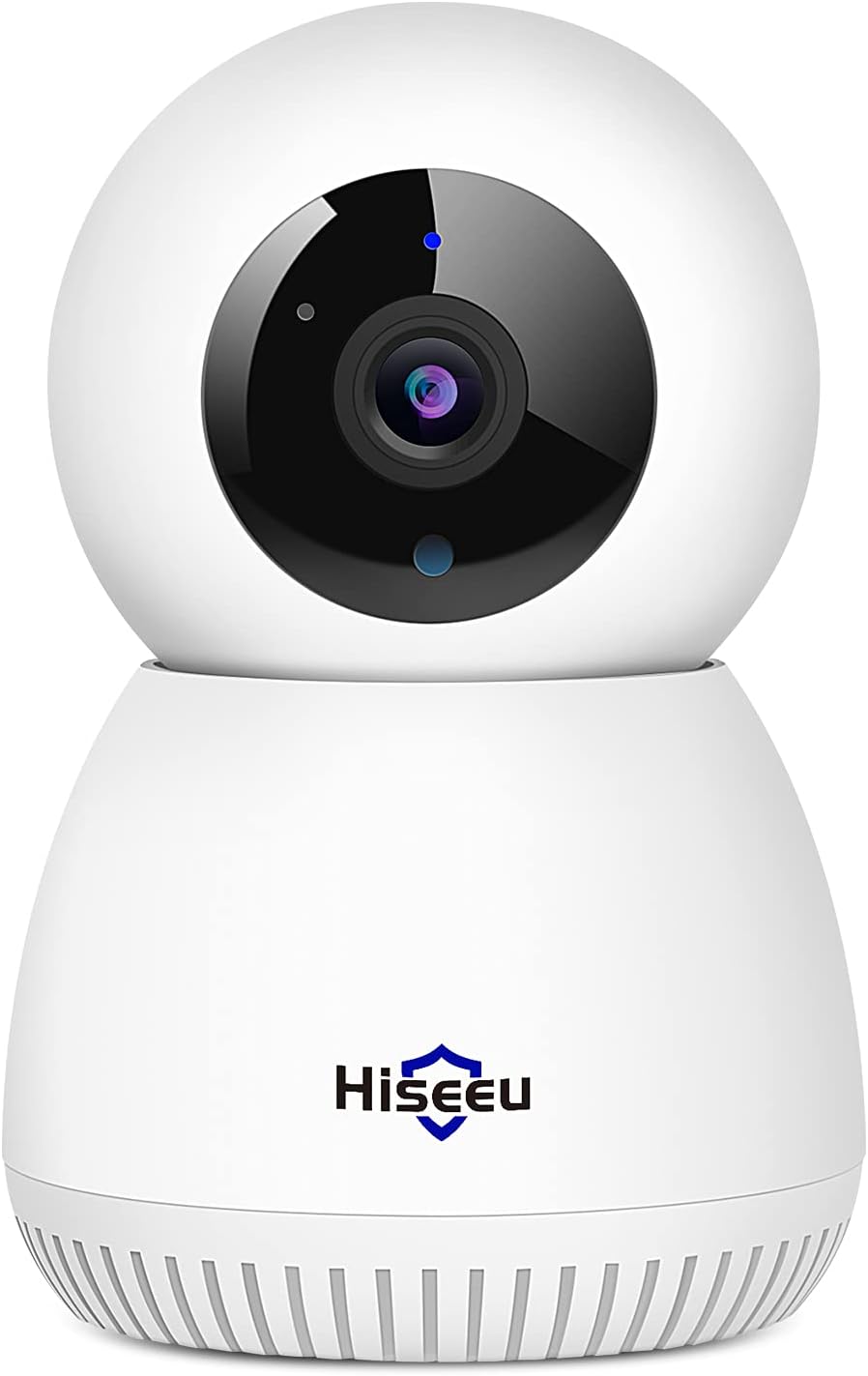 【2K, Smart Motion Tracking】 Hiseeu Snowman 3MP Wireless Security Camera for Home, WiFi Pet Camera for Baby, Nanny, Dog and Cat, 360-degree, 2 Way Audio, Night Vision, Supported TF Card Record Pack of 2
