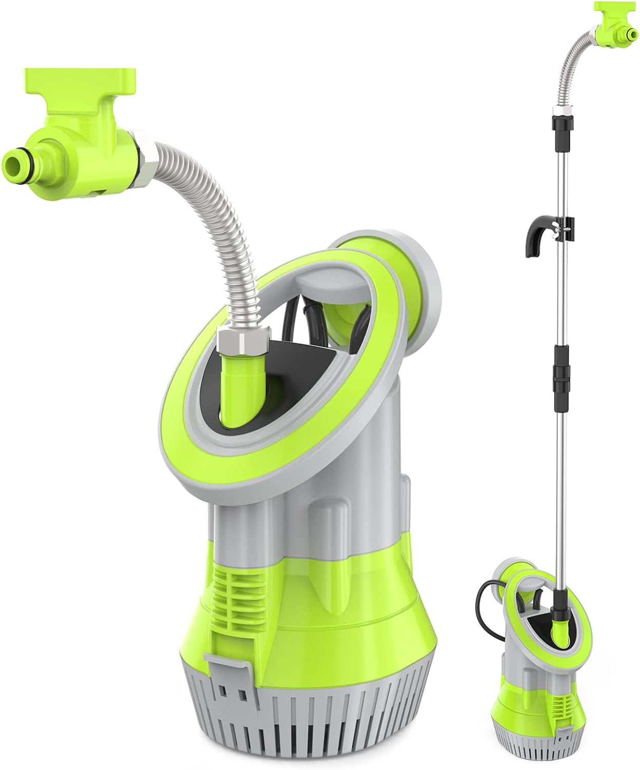 FLUENTPOWER 1/4HP Utility Pump 1500GPH Submersible Sump Pump, Drain Clean Water for Basement Flood Cellar Pool Garden Pond and Hot Tub Pack of 2