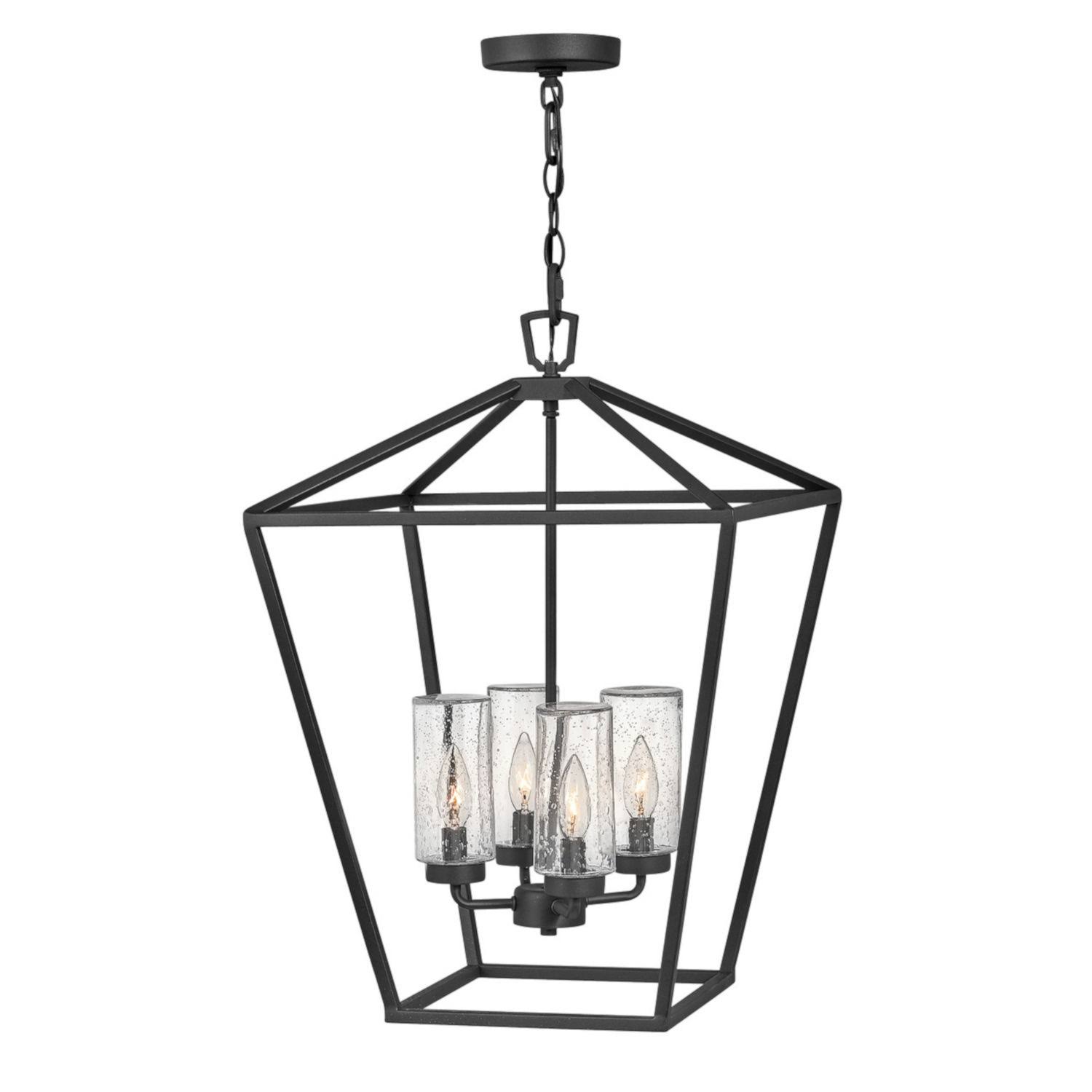Hinkley Alford Place 4-Light Outdoor Hanging Light in Museum Black 2567MB