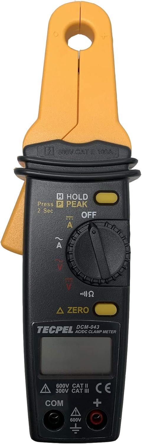 TECPEL DCM-043 Digital AC/DC clamp meter, clamp transmitter, high resolution of 1mA