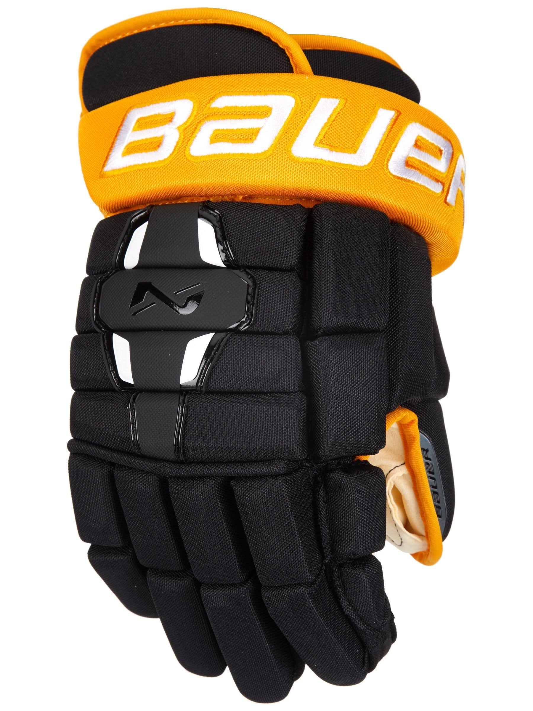 Bauer Nexus N2900 Hockey Gloves - Senior - Black/Gold - 13.0x22