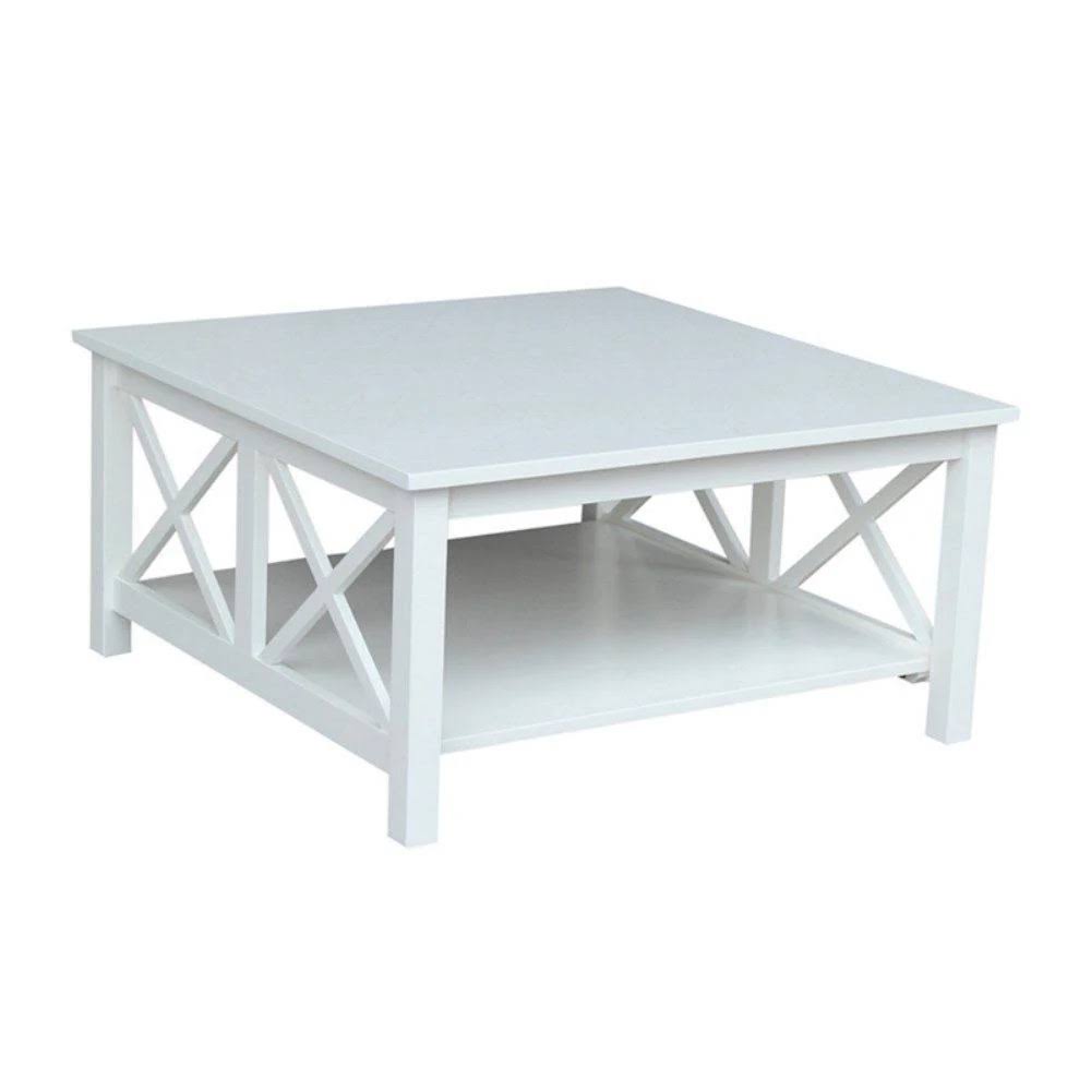Beachcrest Home Cosgrave Coffee Table with Storage (Color: Unfinished)