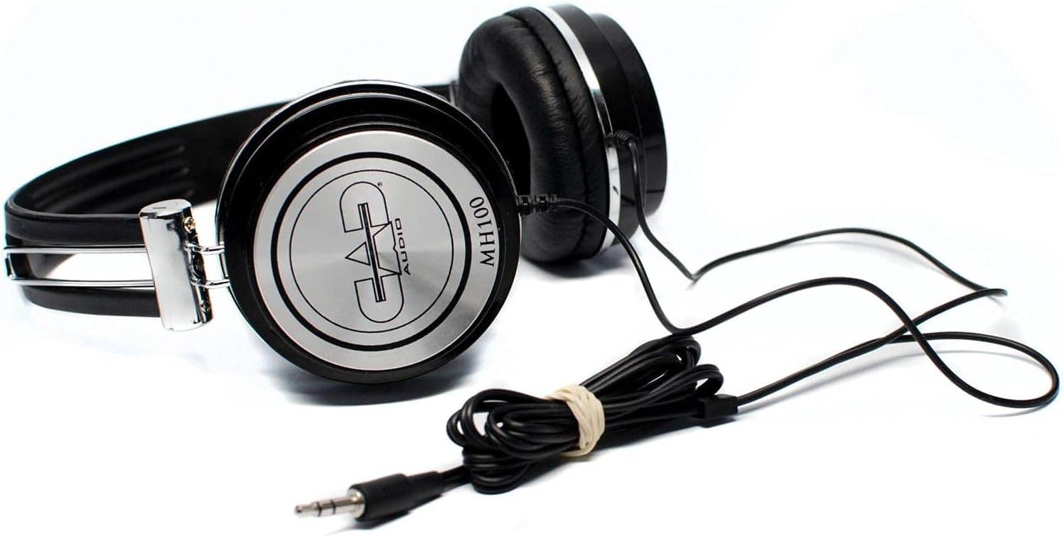 Digitaldjgear DJ Equipment Package with Hercules DJ Control Inpulse 300, CAD MH100 Studio Headphones, and Sonic Fiber Laptop Stand