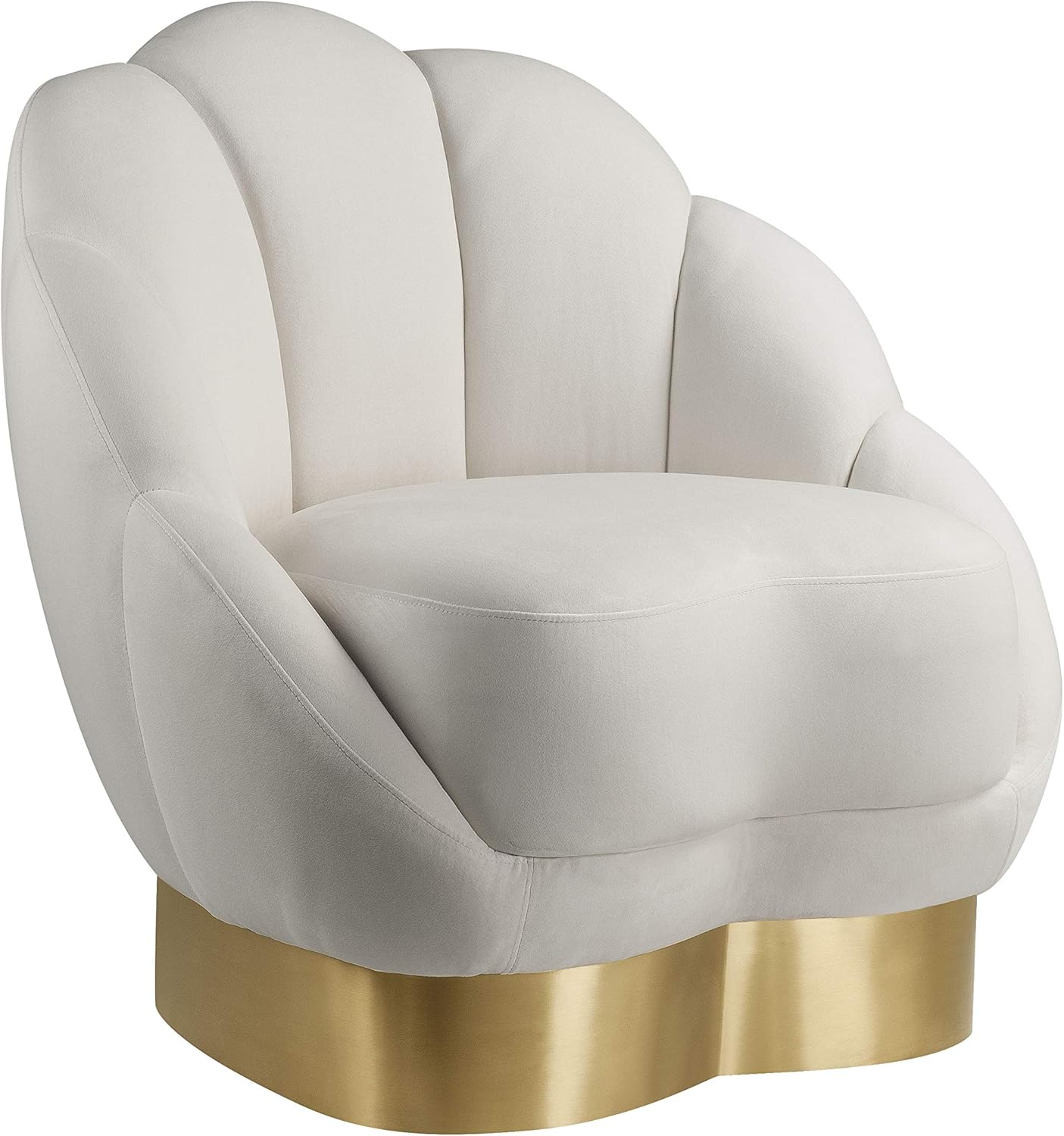 TOV Furniture Bloom Modern Glam Living Room Fabric Accent Chair, 32