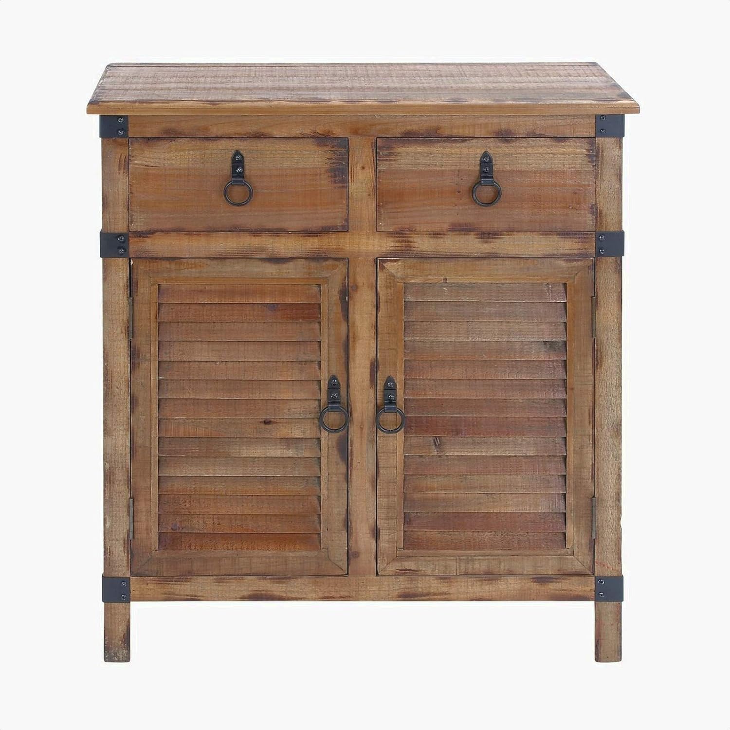 Coyle 2 Door and 2 Drawer Accent Cabinet, Base Material: Solid + Manufactured Wood, Shelf: 13'''' D