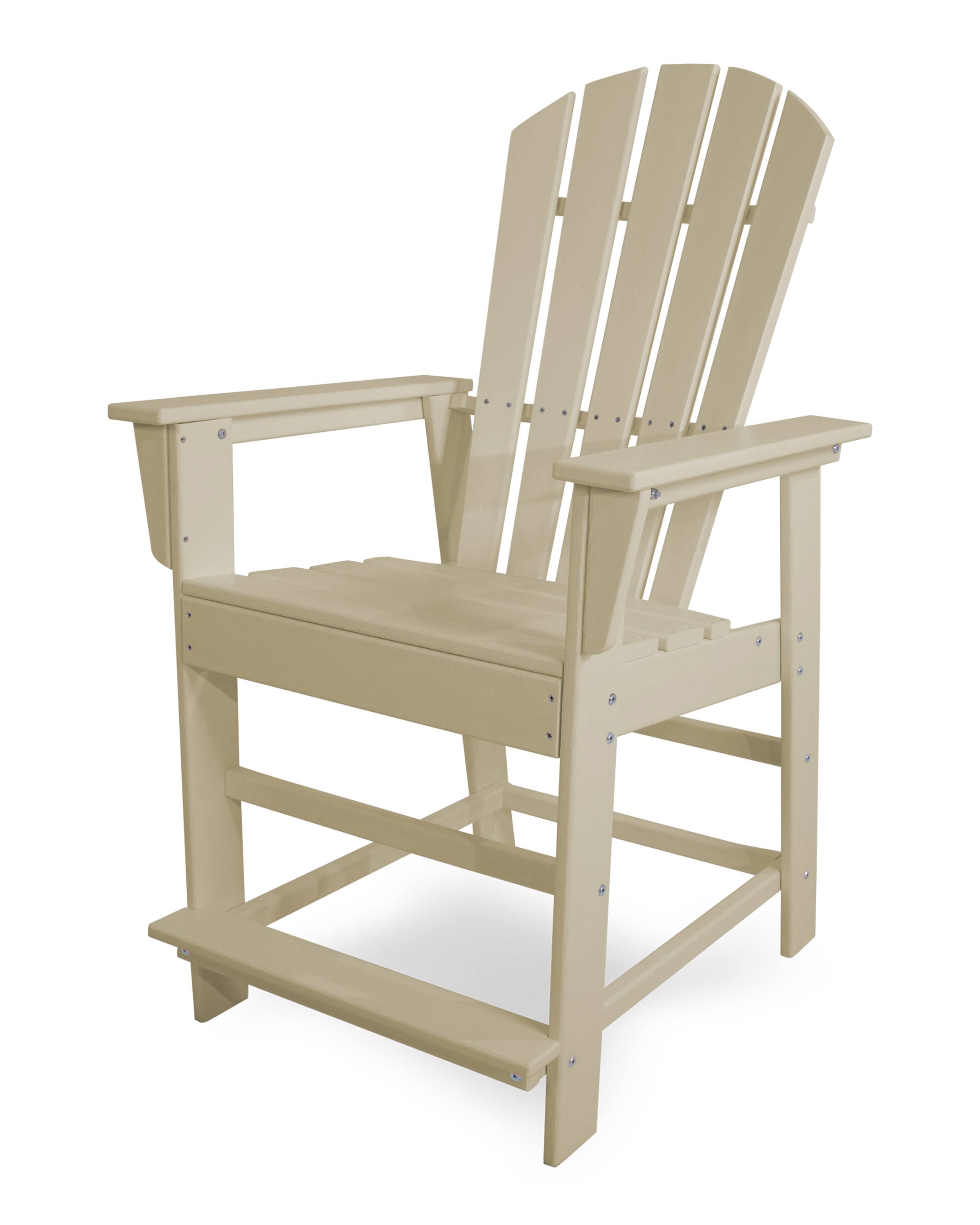POLYWOOD South Beach Counter Chair - Sand