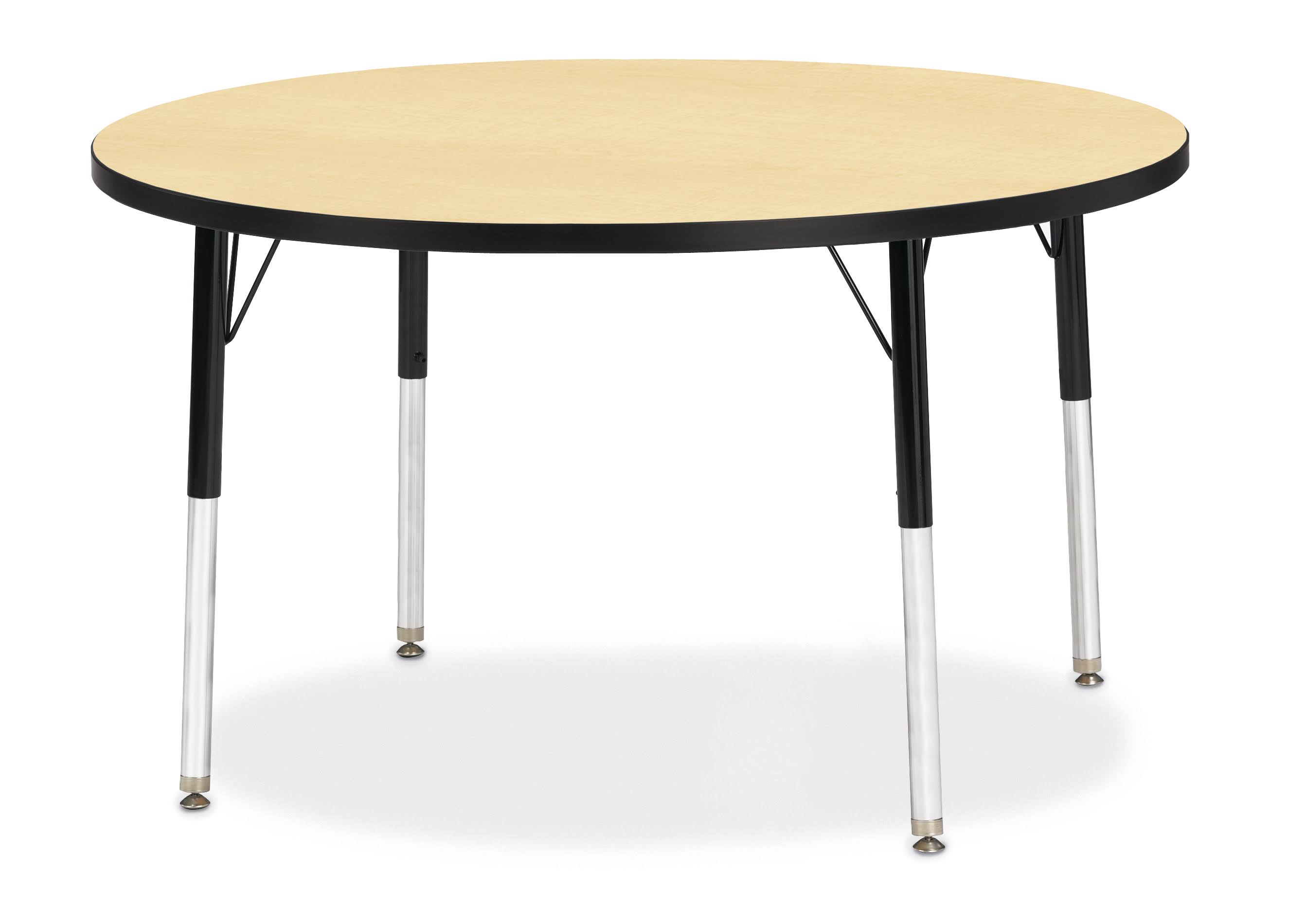 Jonti-Craft Ridgeline Round Activity Table Maple