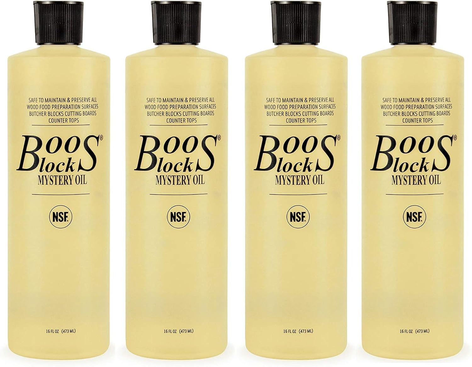 John Boos 16 Ounce Block Mystery Oil, Set of 4 Pack of 2