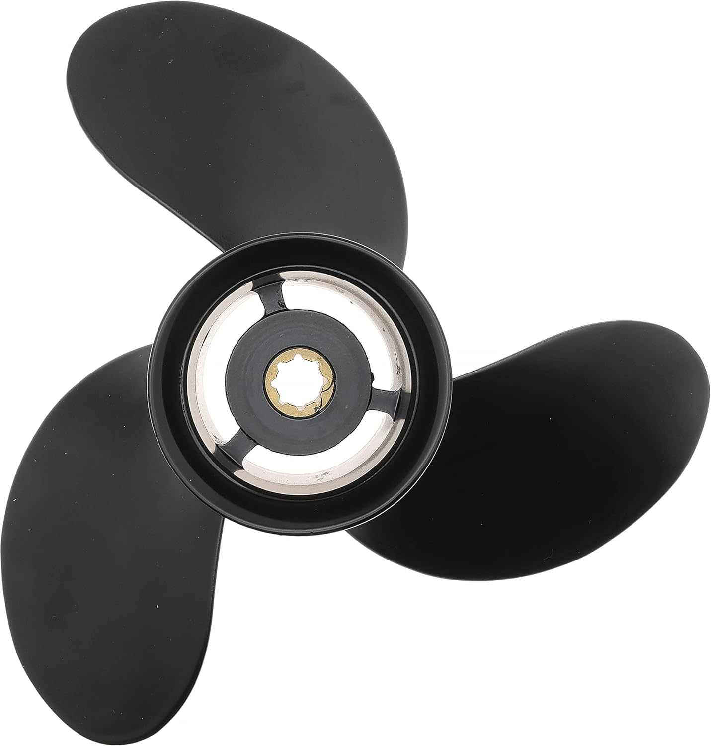 WLFINKMO Replace 48-828156A12 Outboard Propeller 9 x 9 for Mercury for Marine Engines 6HP 8HP 9.9HP 10HP 15HP 8 Spline Tooth, 2-1/2