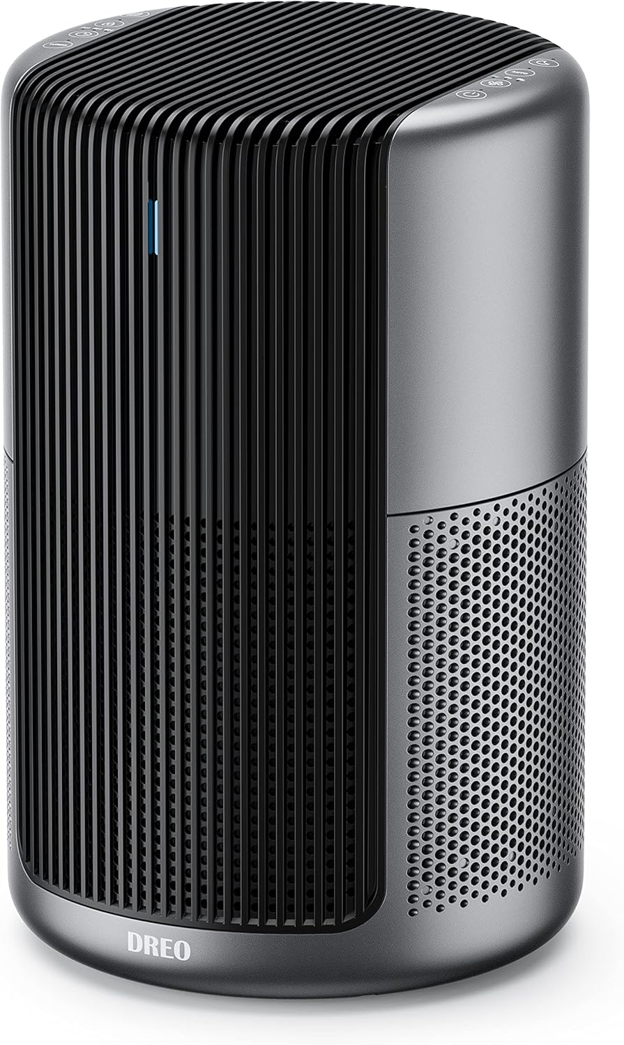 Dreo Air Purifier Macro Pro, True HEPA Filter, Up to 1358ft&sup2; Coverage, 20dB Low Noise, PM2.5 Sensor, 6 Modes, 360 Filtration Cleaner Remove 99.97% Dust Smoke Pollen, Black