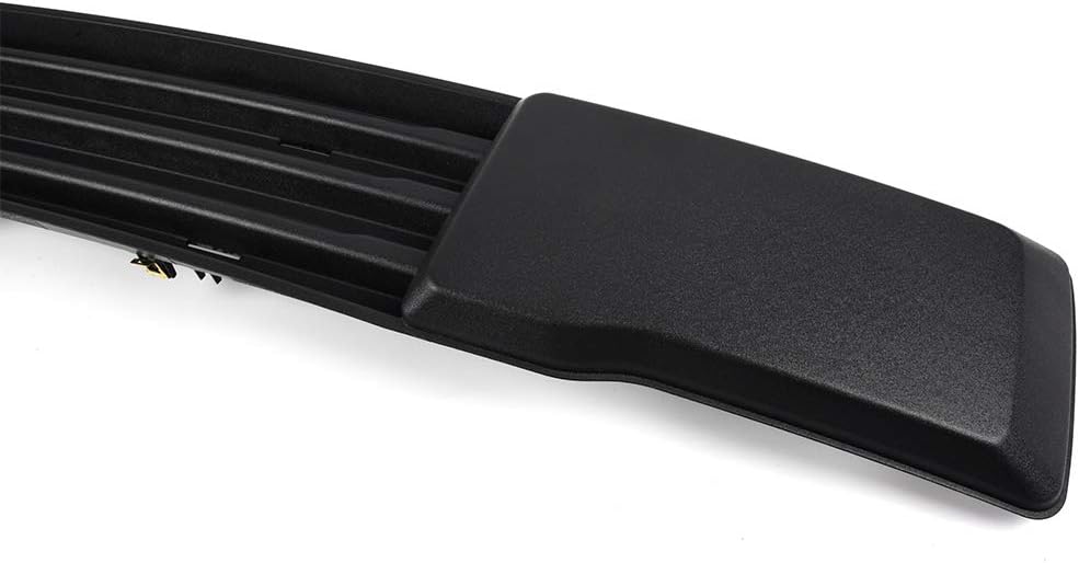 PIT66 Front Bumper & License Plate Bracket Compatible with 15-17 Ford F150 Grille Trim Panel + License Plate Mount Fascia Cover Set Pack of 2