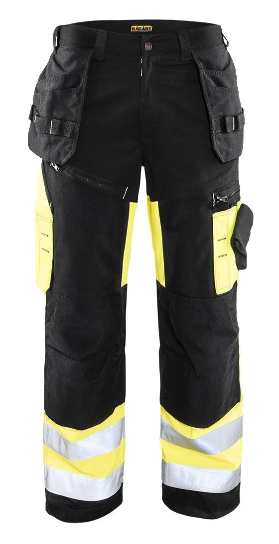 Blaklader 1609 Hi Viz Trouser 36:36 Black/Yellow