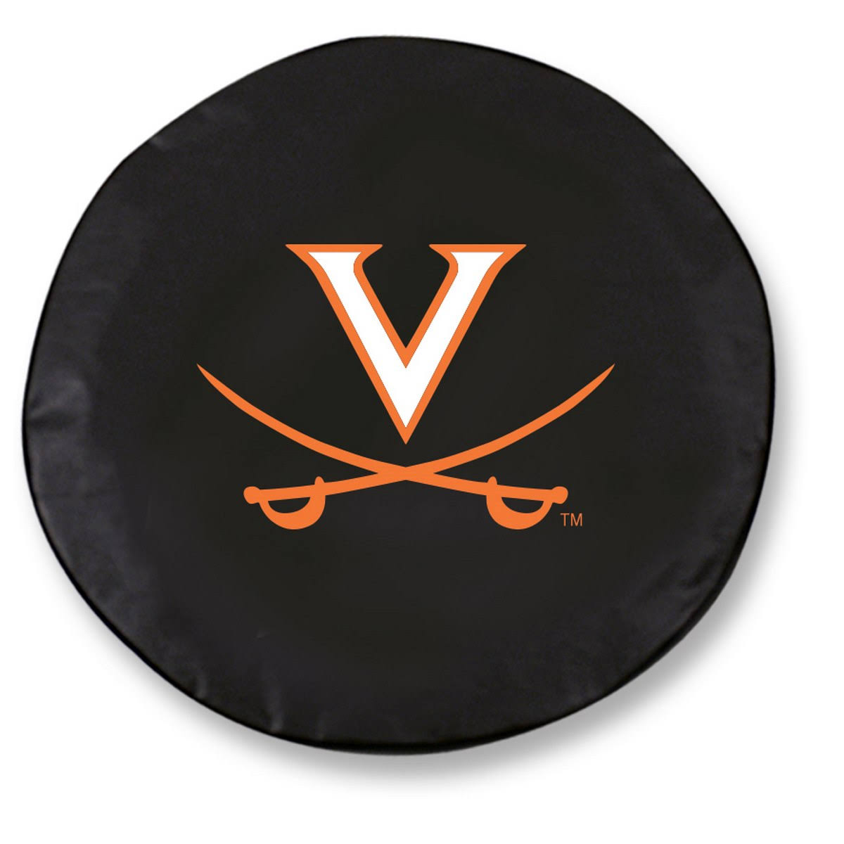 Virginia Cavaliers HBS Black Vinyl Fitted Spare Car Tire Cover (25 1/2x22 x 8x22)