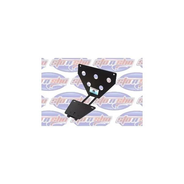 Sto-N-Sho 1A Quick Release Removable Front License Plate Bracket Black Aluminum