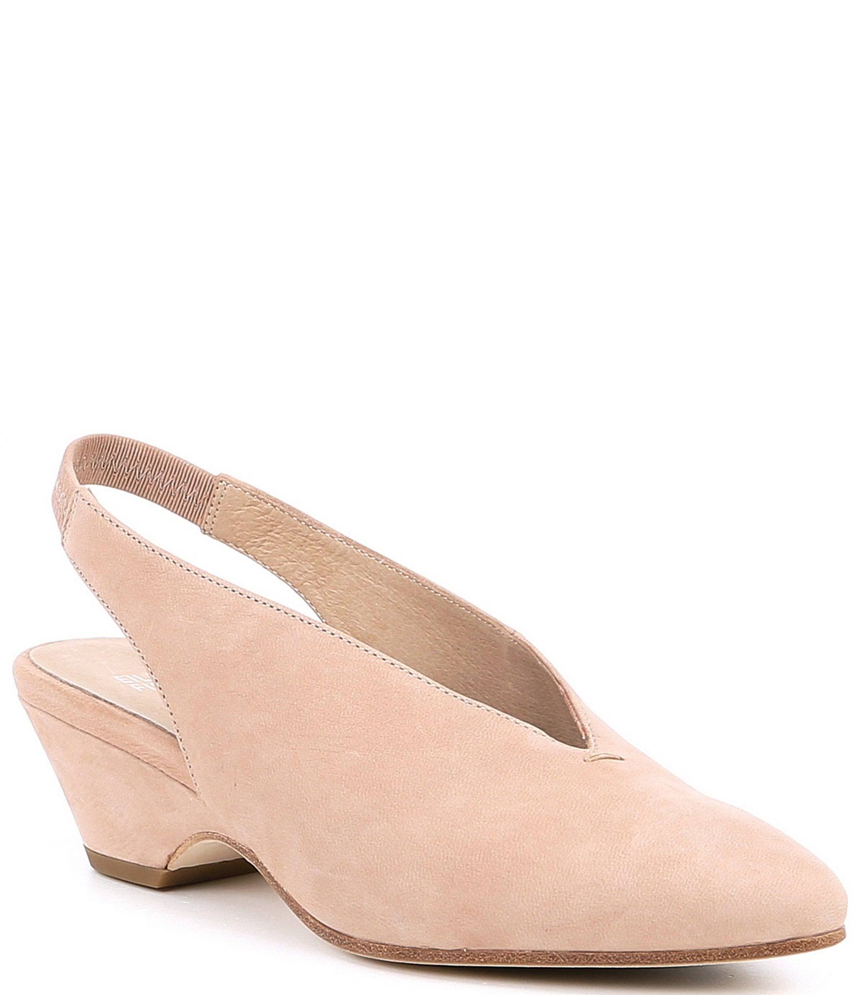 Eileen Fisher Latte Gatwick Slingback Heels