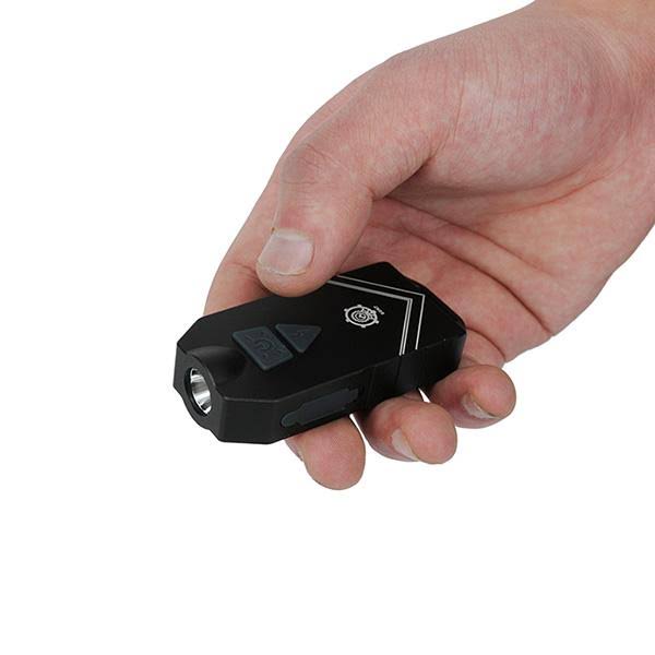 MecArmy SGN7 USB Rechargeable Personal Attack Alarm and Multifunctional Flashlight (Silver)