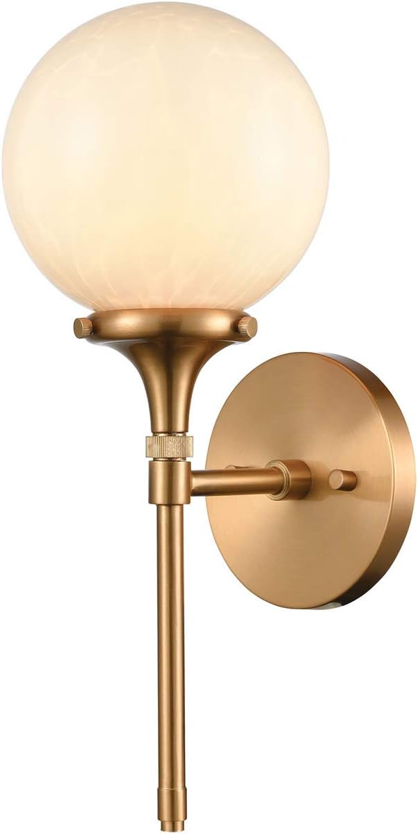 Elk Lighting 30140/1 Sconce, 9 W X 17L X 11H, Satin Brass Pack of 2