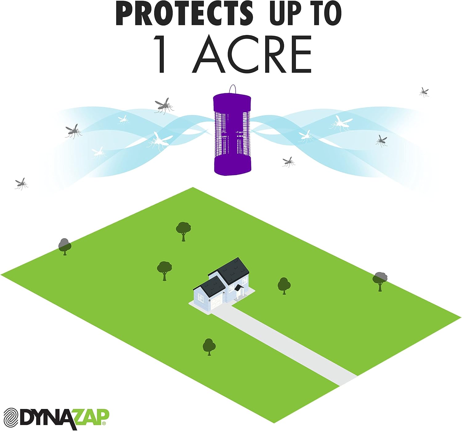 DynaZap DZ30200SR 1 Acre Bug Zapper Insect Trap Pack of 2