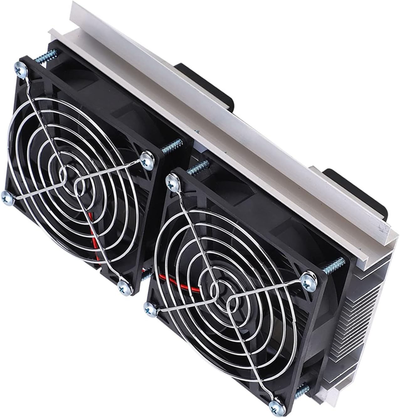 Thermoelectric Refrigeration Cooler,Semiconductor Cooling System 2Core Semiconductor Cooler Air Conditioning, DC12V,Cooler Pack of 2