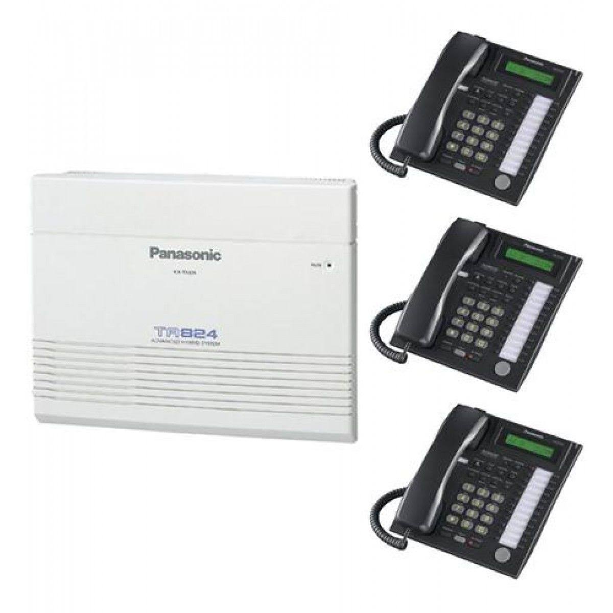 Panasonic Kx-ta824 System + (3) KX-T7731 Black