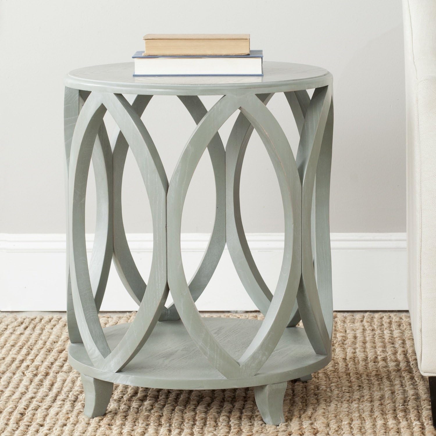 Safavieh American Homes Collection Janika Steel Teal Accent Table
