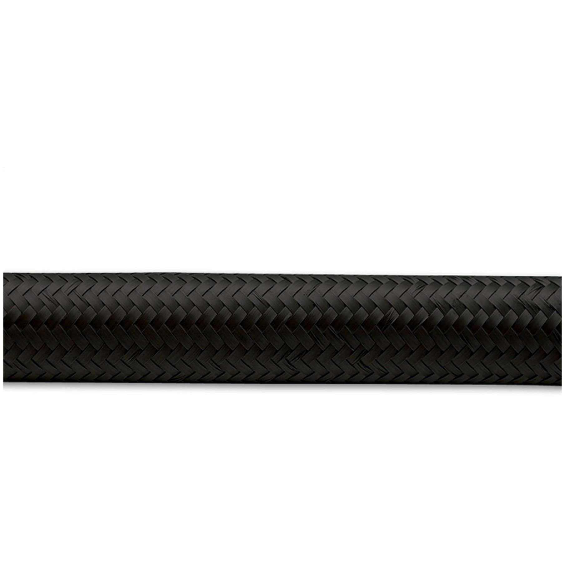 Vibrant 11980 - 10 An Black Nylon Braided Flex Hose (20 Foot Roll)