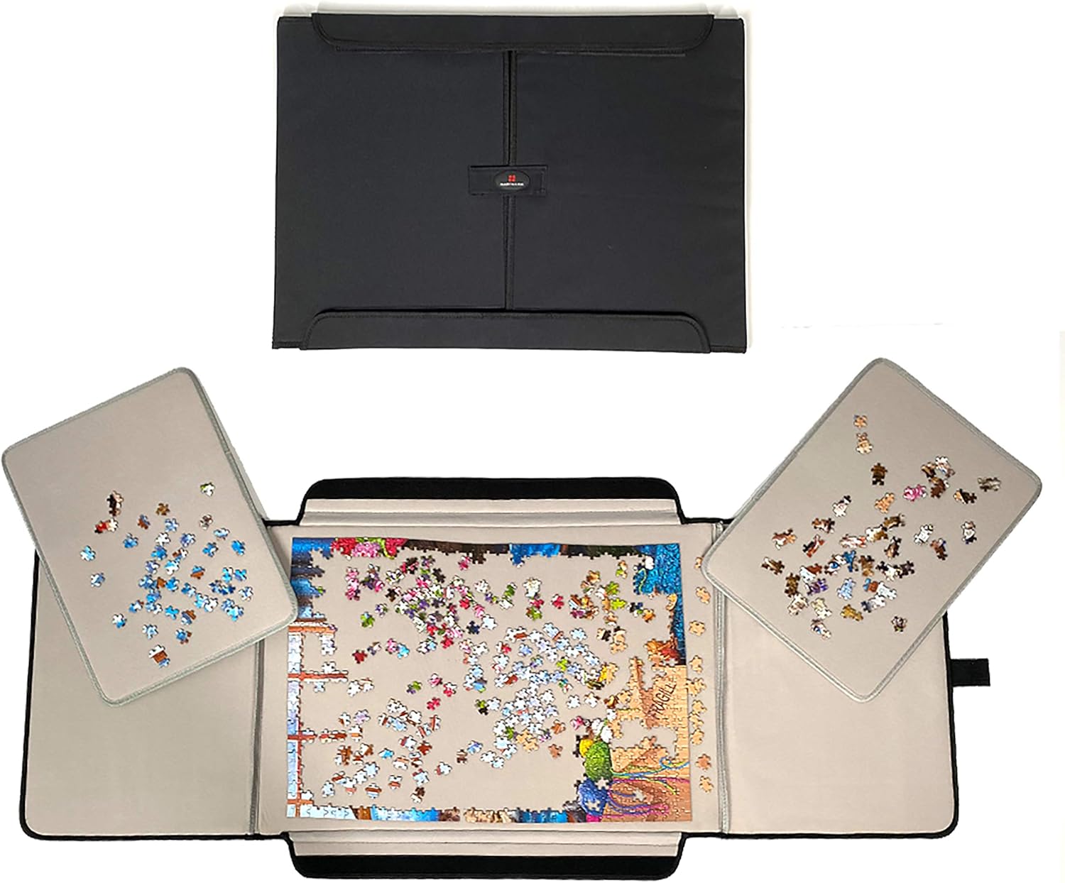 Portable Jigsaw Puzzle Board Mat by Mary Maxim - Puzzle Tables for Adults - Puzzle Organizer and Storage - Puzzle Table Felt Non-Slip Mat Holds up to 1000 Pieces- Puzzle Accessories (1000 Piece)
