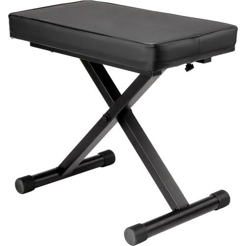 Auray PBL-24 X-Style Piano Bench Keyboard Benches, Color Black PBL-24