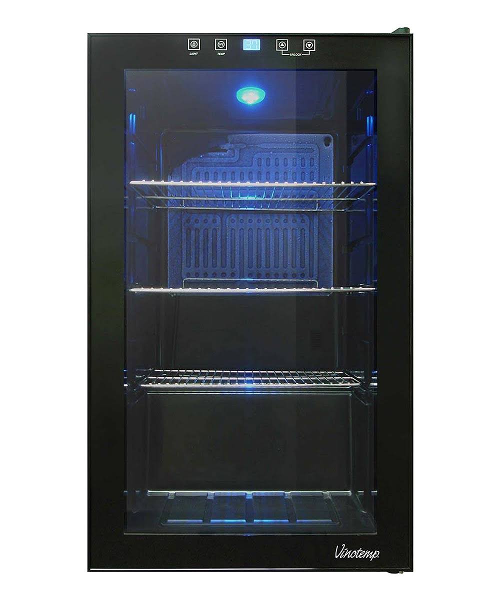 Vinotemp VT-34 Touch Screen 80-Can Drinks Chiller - 19x22 - Black