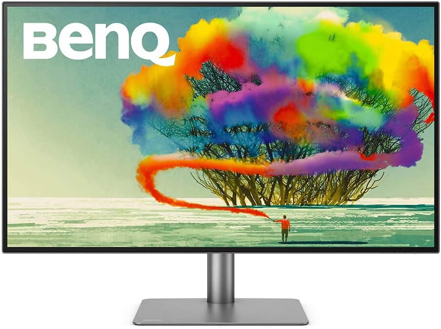BenQ PD3220U 32 inch 4K Monitor IPS | HDR | AQCOLOR | Display P3 | DCI-P3 | sRGB|Rec.709 | Hotkey Puck G2 | Eye-Care | ICC sync | Thunderbolt 3 for Mac | Grey