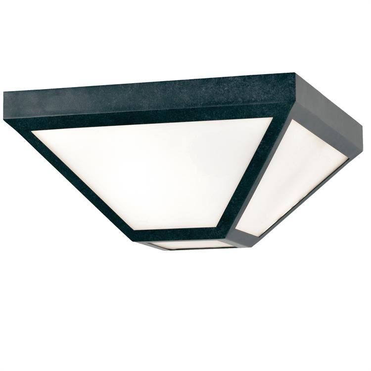 Crystorama Glacier 2 Light Outdoor Ceiling Mount - Black Charcoal - GLA-9703-OP-BC