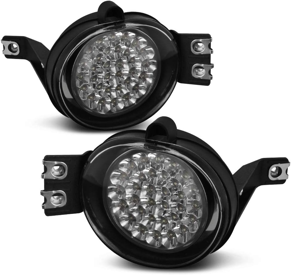 ACANII - For 2002-2009 Dodge Ram 1500 32 Super Bright SMD LED Fog Lights Lamps w/Switch Assembly Driver & Passenger Side