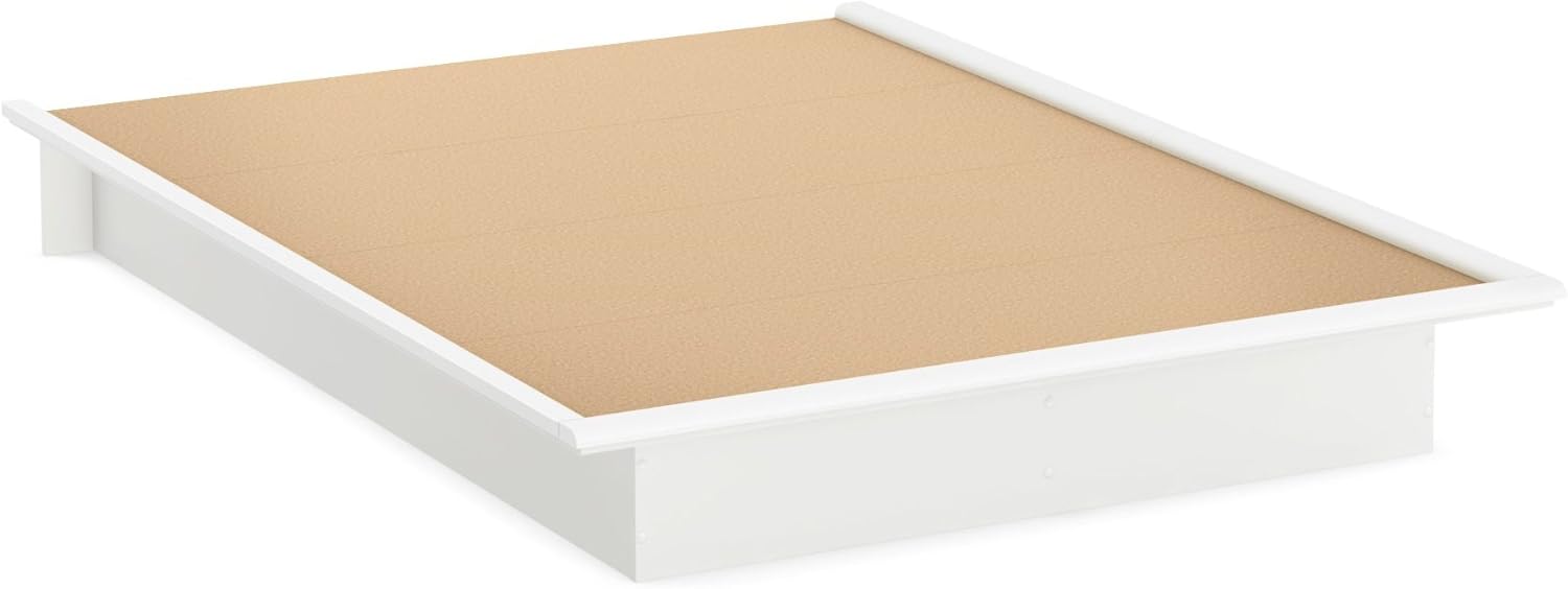 South Shore Step One Platform Bed with Storage, Full 54-Inch, Pure Black