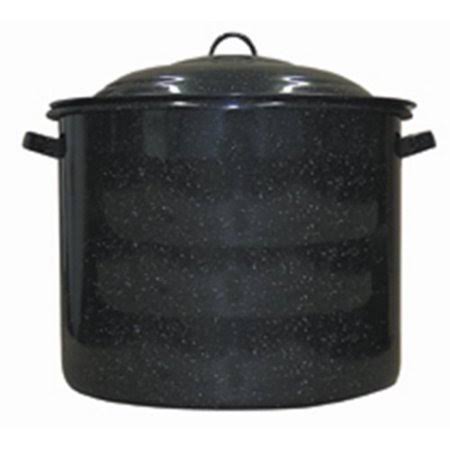 Granite Ware Stock Pot, 21-Quart, Black