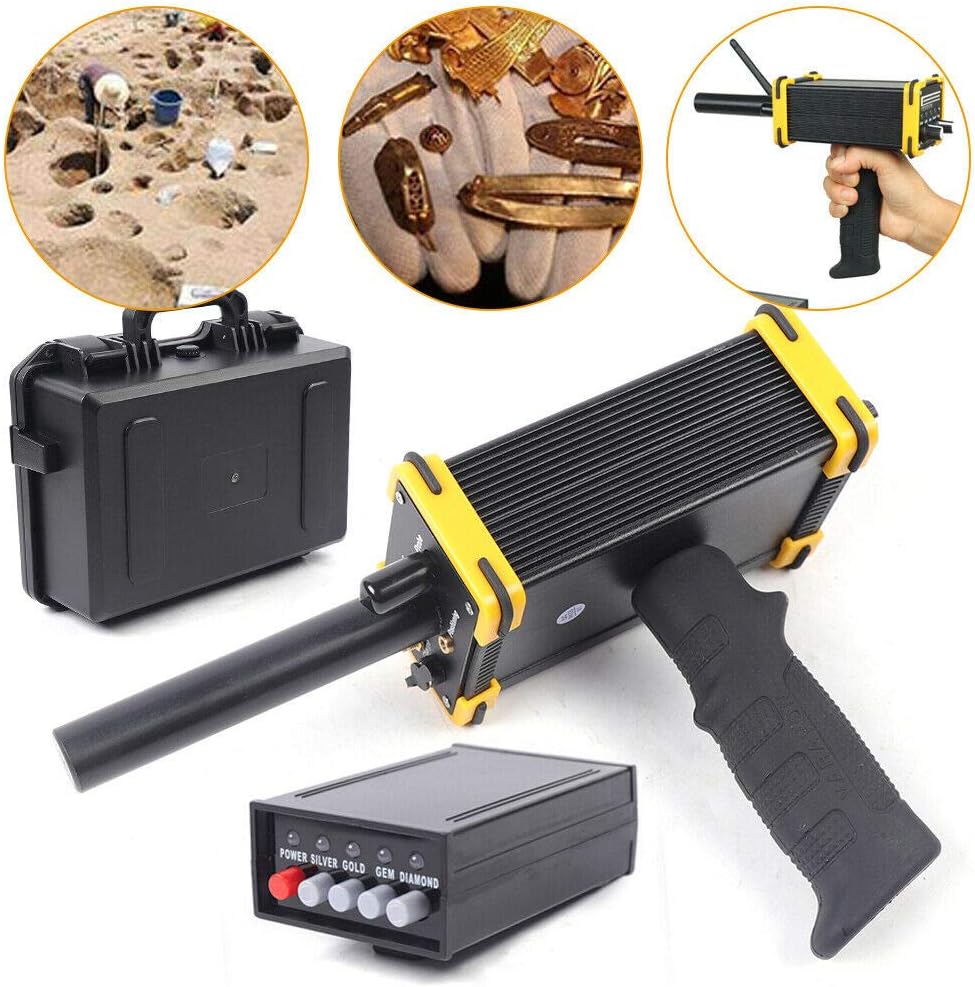 DNYSYSJ Handheld Long Range AKS Gold Metal Detector Adults Metal Detector Detecting with High Sensitivity Waterproof Search Coil LCD Display Voice Alarm with Accessories and Carry Case