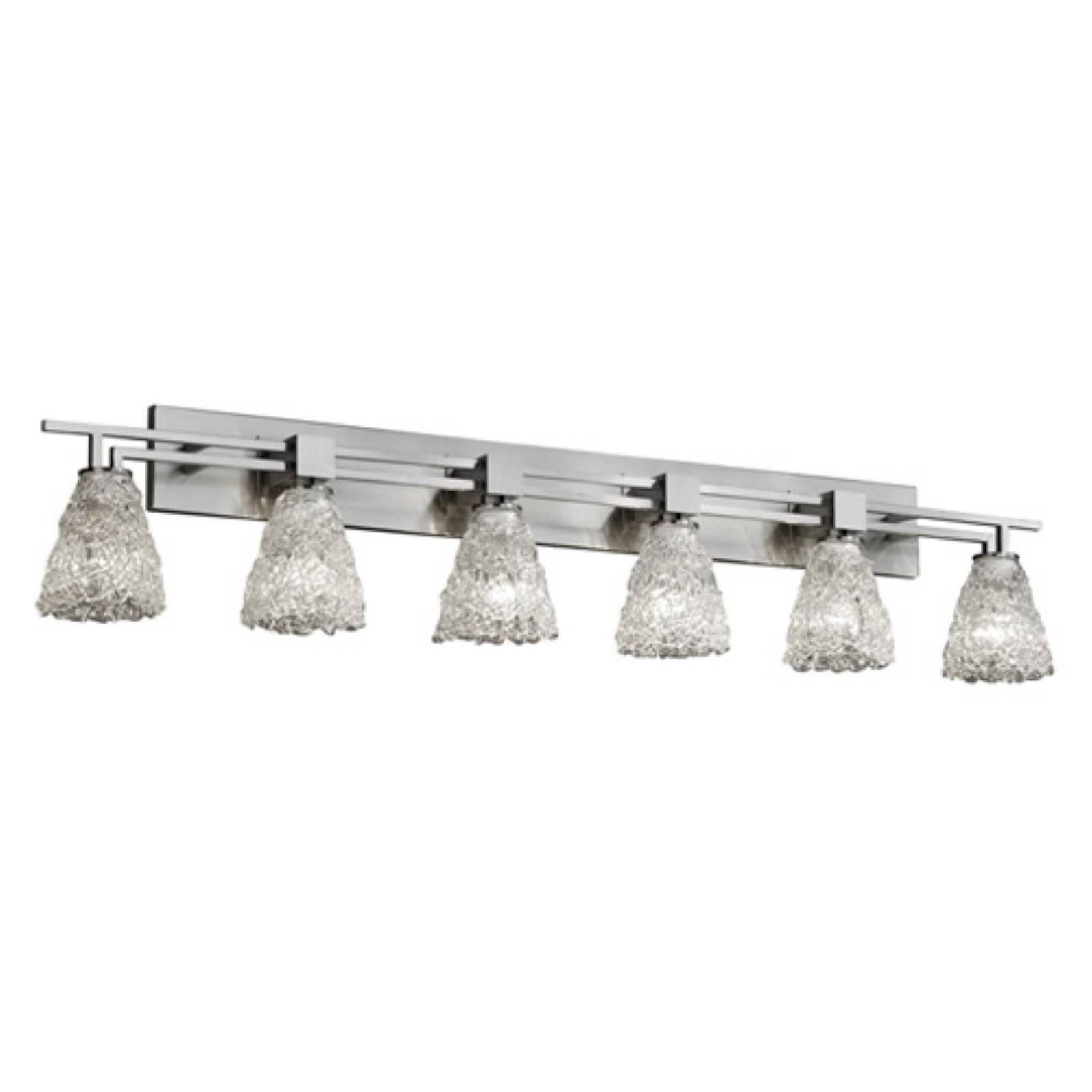 Justice Design Group GLA-8922-20-LACE-ABRS Modular 2-Light Bath Bar