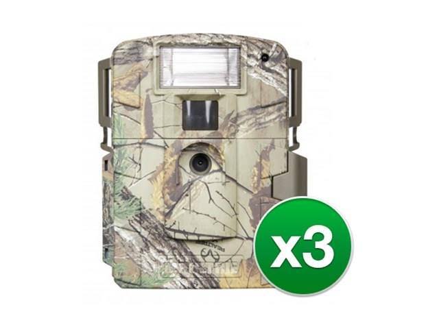 Moultrie MCG-13037 White Flash Game Camera with White Xenon Flash u0026 14.0 Mp Resolution (3-Pack)
