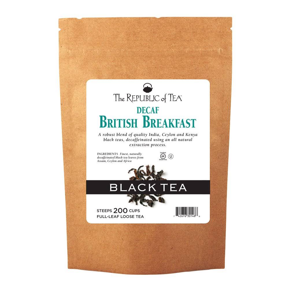 The Republic of Tea Decaf British Breakfast Black Full-Leaf 1 Pound 200 Cups