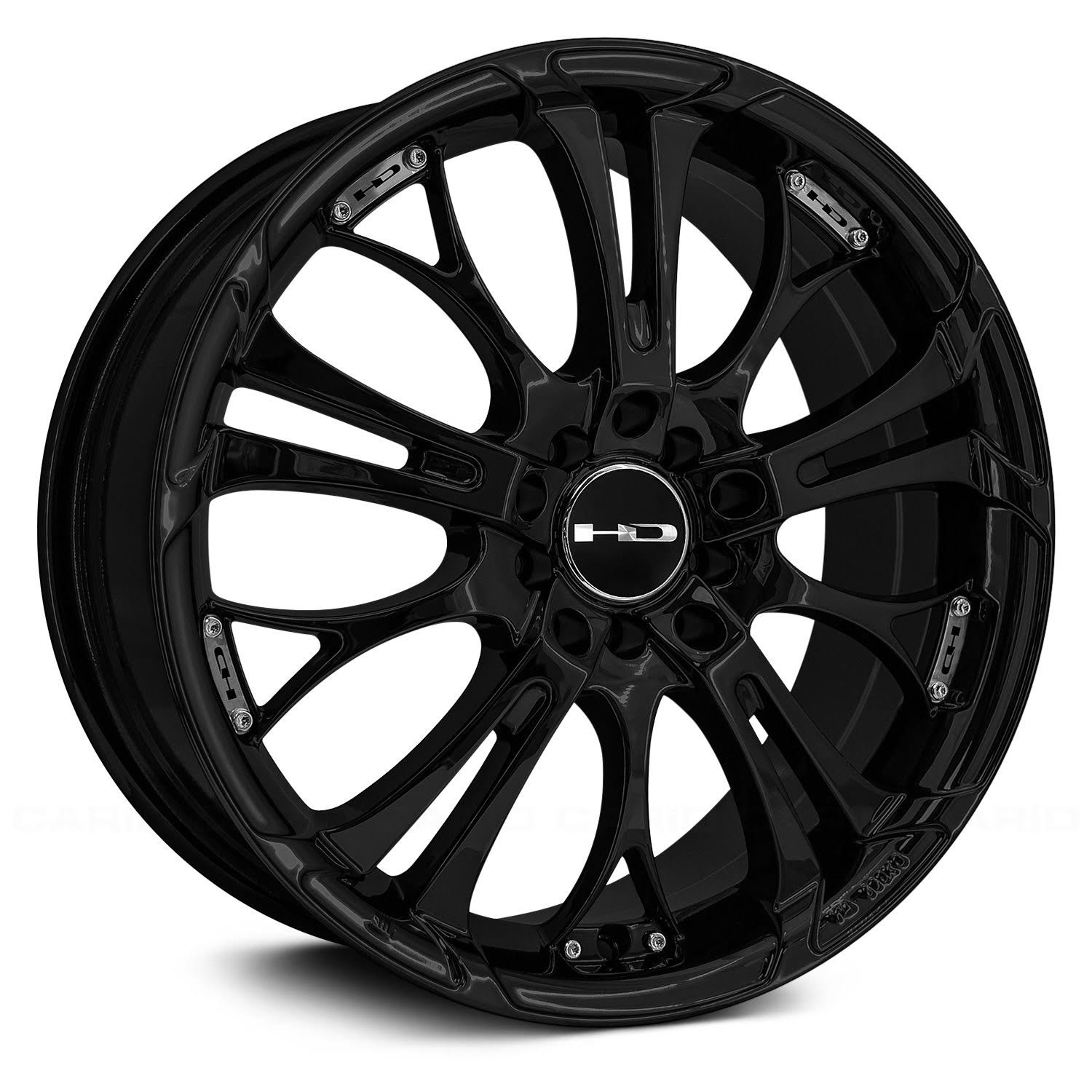 HD Wheels Spinout Wheel Gloss Black 20x8 5x4.5 (5x114.3) u0026 5x120 35mm