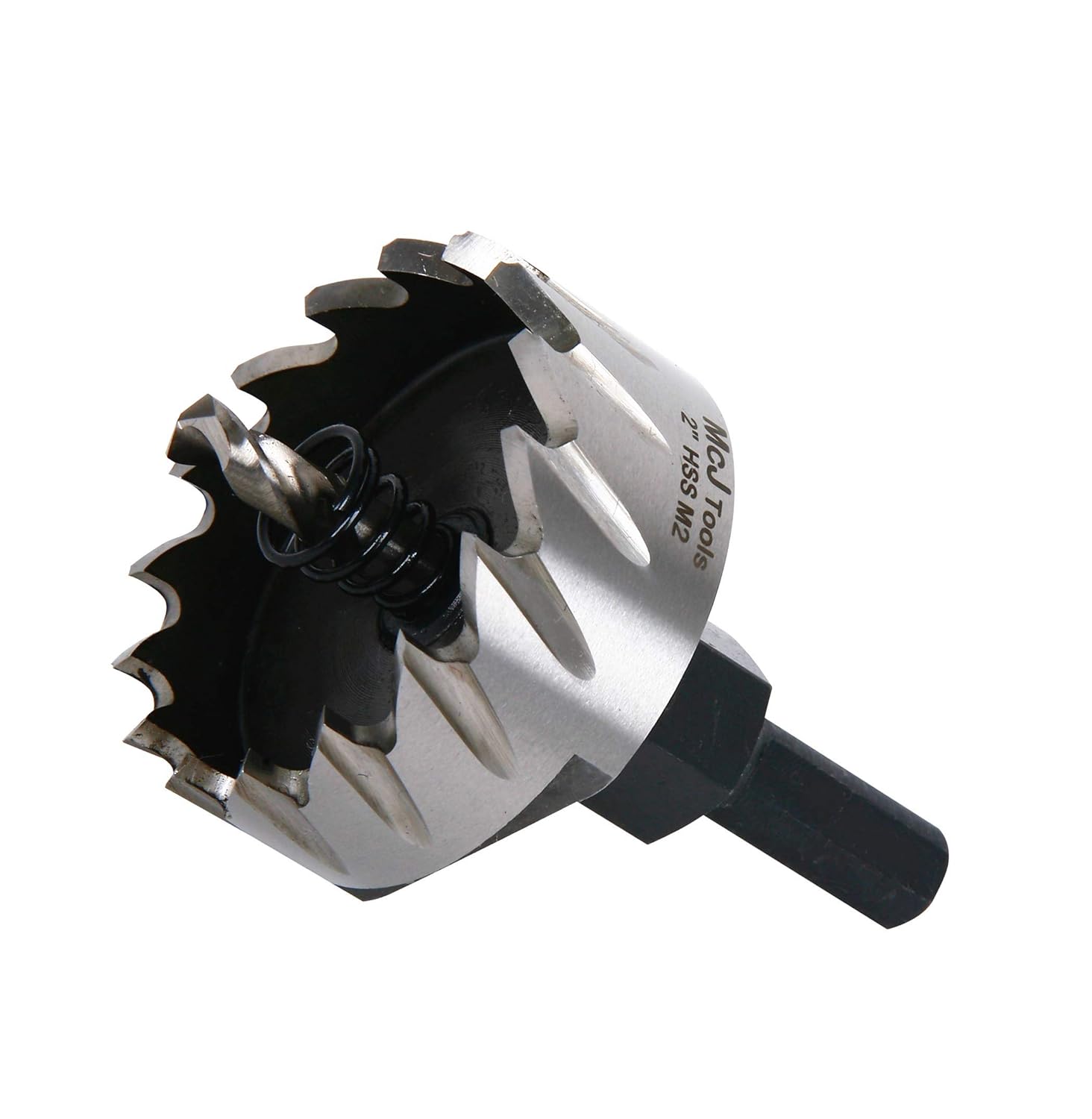 McJ Tools 2 Inch HSS M2 Drill Bit Hole Saw for Metal, Steel, Iron, Alloy, Ideal for Electricians, Plumbers, DIYs, Metal Professionals Pack of 2