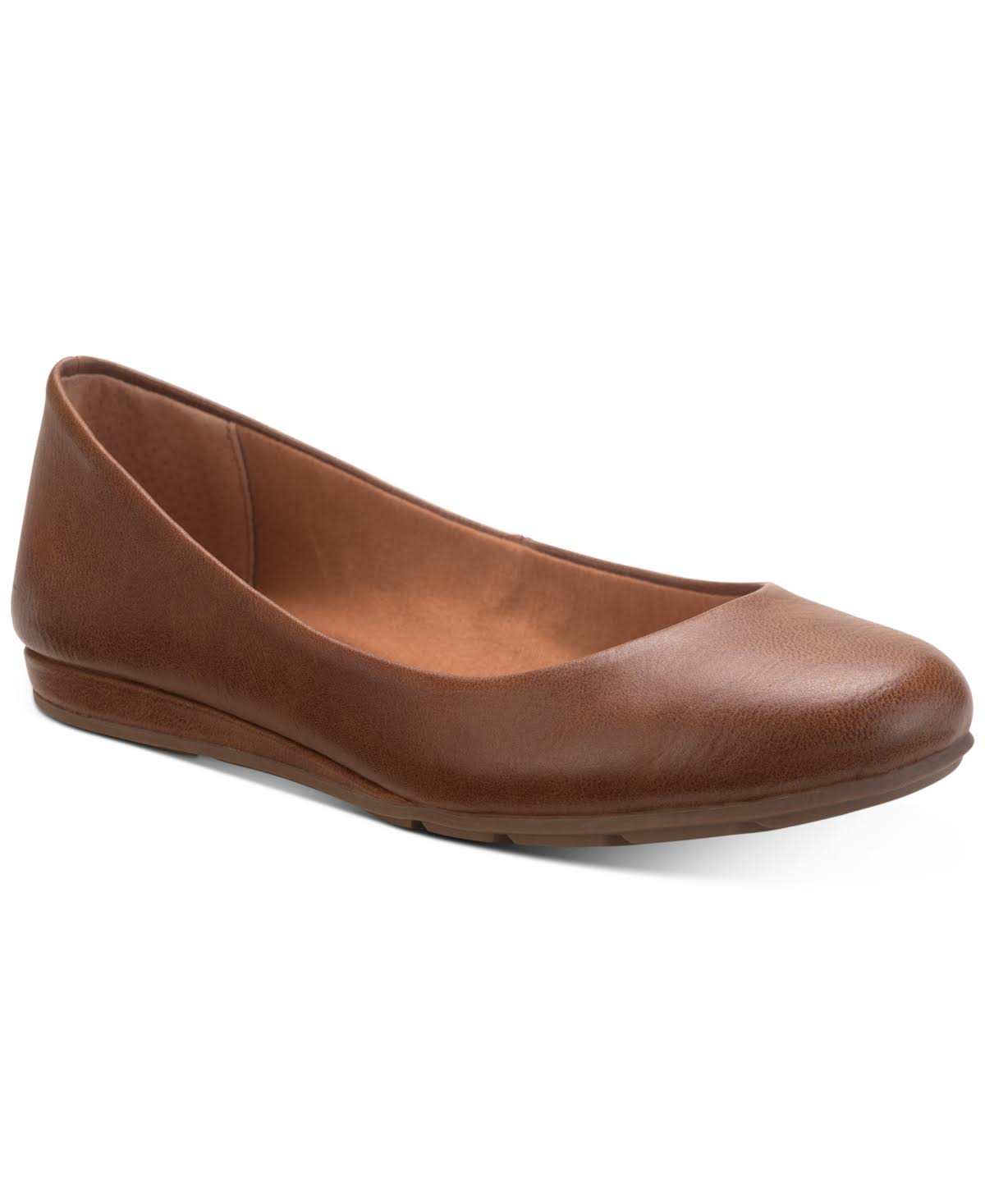 Sun + Stone Eliana Flats, Created for Macy&s - Cognac