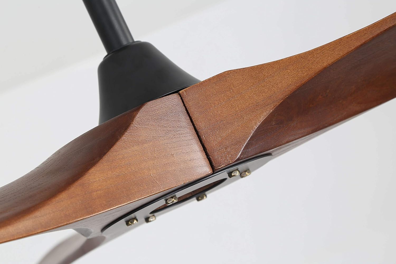 LAMPSMORE 60 Inch Ceiling Fan,Modern Ceiling Fan With Remote,Black Ceiling Fan With 3 Blades,Farmhouse Ceiling Fan For Living Room