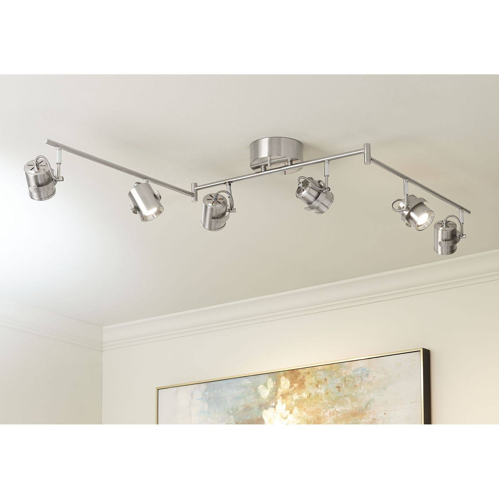 Pro Track Mason 6-Light Satin Nickel LED Track Light