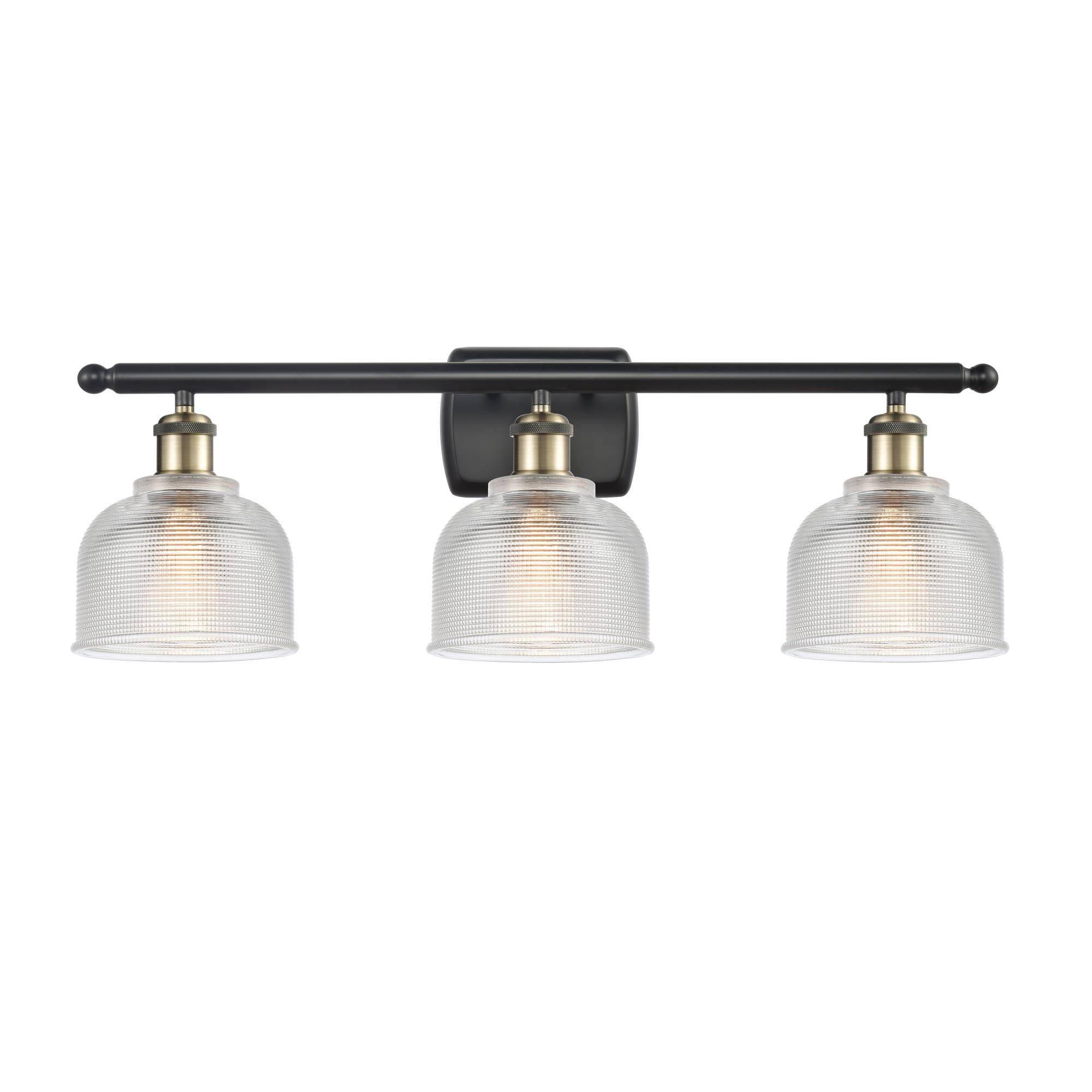 Innovations 516-3W-BAB-G412 Black Antique Brass Dayton 3 Light Bath Vanity Light