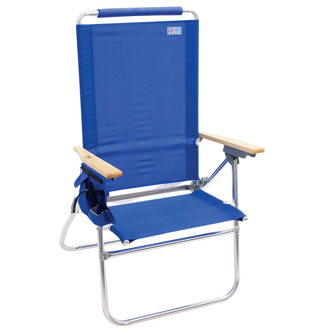 Rio Beach Hi-Boy Tall Back Beach Chair - Blue